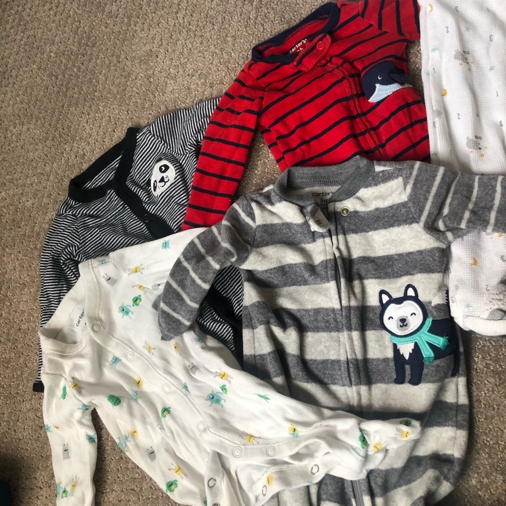 Carter’s 3 months& newborn Sleepwear .